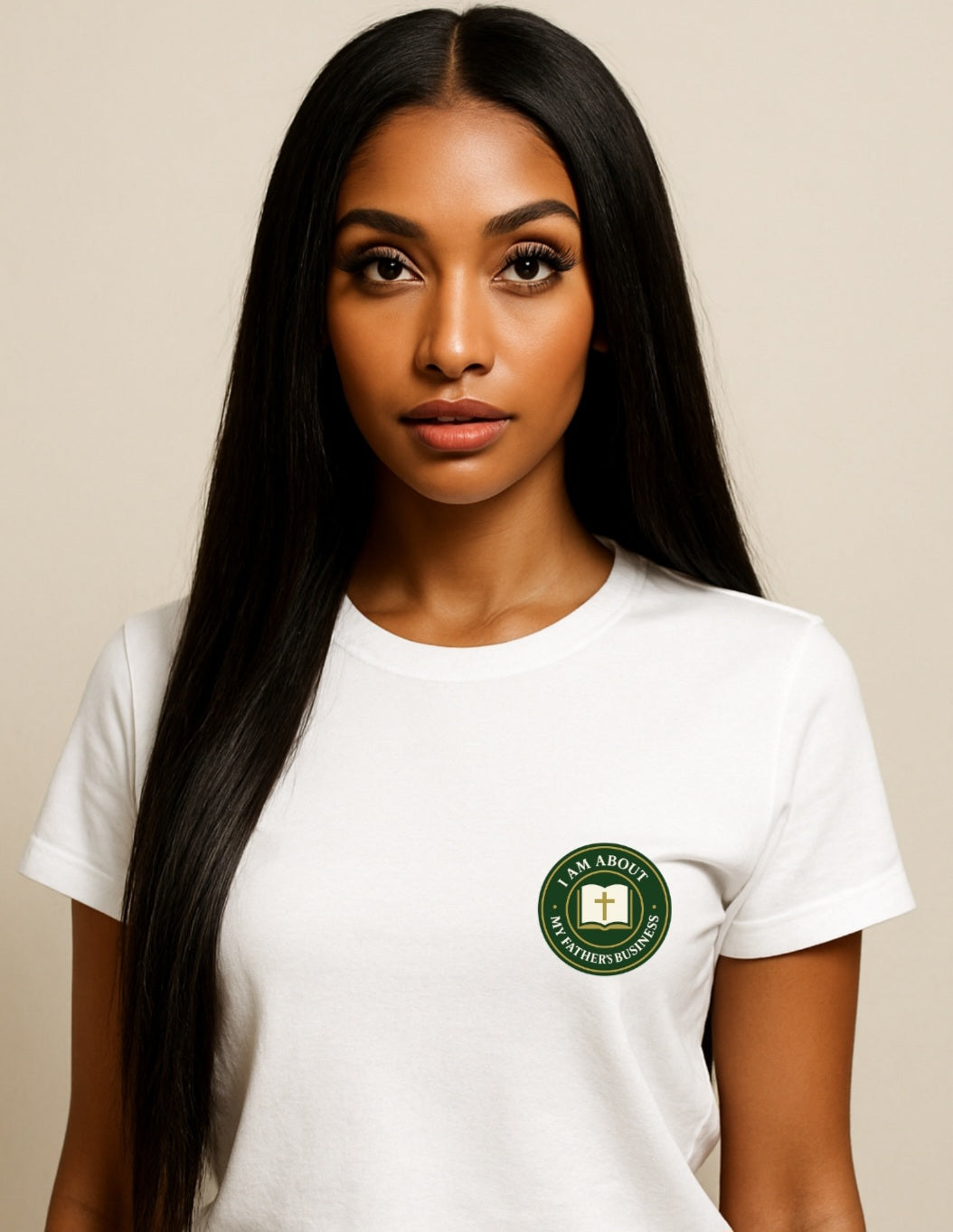 "I Am About My Father's Business" Women's Classic Tee