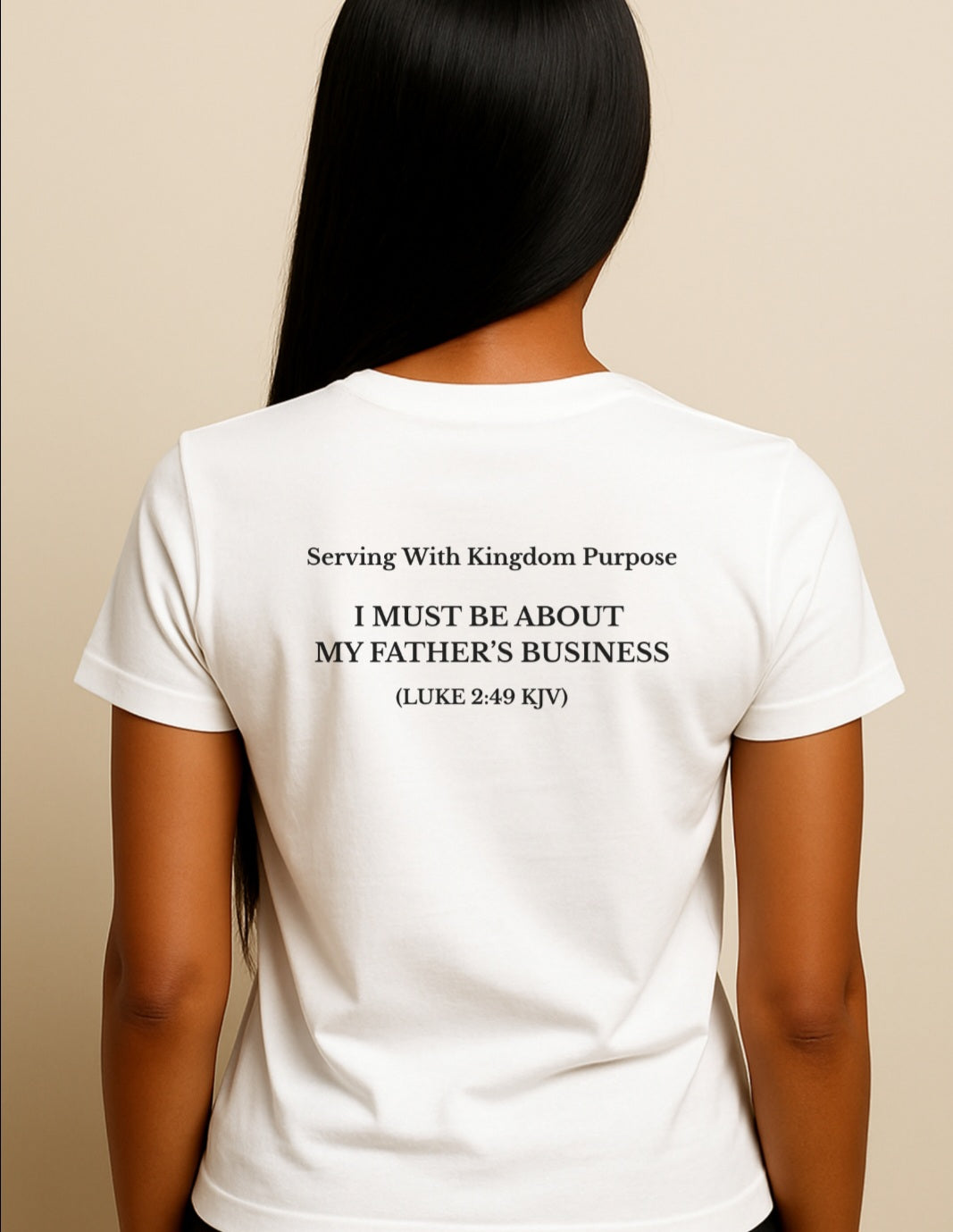 "I Am About My Father's Business" Women's Classic Tee