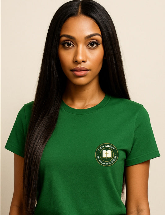 "I Am About My Father's Business" Women's Classic Tee